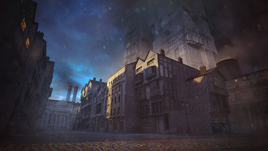 Victorian Street Concept 3ds max
