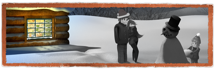 3ds max and photoshop snow scene